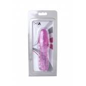Розовая насадка с нежными шипами - 13,5 см. - Toyfa Basic - в Стерлитамаке купить с доставкой