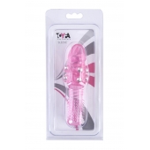 Стимулирующая розовая насадка с шишечками и шипами - 13,5 см. - Toyfa Basic - в Стерлитамаке купить с доставкой