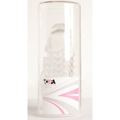 Гелевая прозрачная насадка с 2 отростками - 13 см. - Toyfa Basic - в Стерлитамаке купить с доставкой