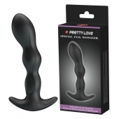 Черный анальный стимулятор простаты с вибрацией Special Anal Massager - 14,5 см. - Baile - в Стерлитамаке купить с доставкой
