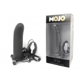 Черный страпон с вибратором Mojo Ghia - Seven Creations - купить с доставкой в Стерлитамаке
