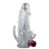 Закрытая прозрачная вибронасадка на пенис Crystal Sleeve Vibe - Erowoman-Eroman - в Стерлитамаке купить с доставкой