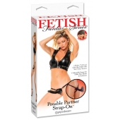 Черный податливый страпон Posable Partner Strap-On - 17,8 см. - Pipedream - купить с доставкой в Стерлитамаке