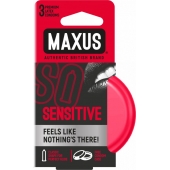 Ультратонкие презервативы в железном кейсе MAXUS Sensitive - 3 шт. - Maxus - купить с доставкой в Стерлитамаке