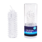 Закрытая рельефная насадка Crystal sleeve с усиками - 12 см. - Erowoman-Eroman - в Стерлитамаке купить с доставкой