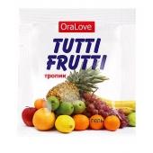 Пробник гель-смазки Tutti-frutti со вкусом тропических фруктов - 4 гр. - Биоритм - купить с доставкой в Стерлитамаке