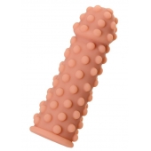 Телесная реалистичная насадка KOKOS Extreme Sleeve 02 с дополнительной стимуляцией - 12,7 см. - KOKOS - в Стерлитамаке купить с доставкой