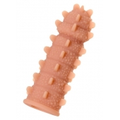 Телесная реалистичная насадка KOKOS Extreme Sleeve 04 с дополнительной стимуляцией - 12,7 см. - KOKOS - в Стерлитамаке купить с доставкой