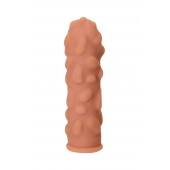 Телесная реалистичная насадка KOKOS Extreme Sleeve 11 с дополнительной стимуляцией - 12,7 см. - KOKOS - в Стерлитамаке купить с доставкой