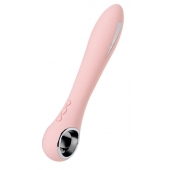 Розовый силиконовый вибратор с электростимуляцией GALVANI VIBE - 21 см. - ToyFa - купить с доставкой в Стерлитамаке