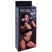 Черные кожаные наручники Naila - Rebelts - купить с доставкой в Стерлитамаке