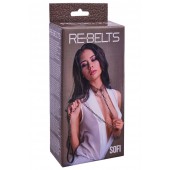 Коричневый поводок и чокер с кольцом Sofi - Rebelts - купить с доставкой в Стерлитамаке