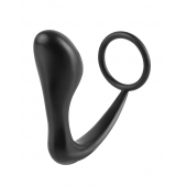 Эрекционное кольцо с анальной пробкой Ass-Gasm Cockring Plug - Pipedream - в Стерлитамаке купить с доставкой
