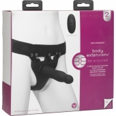 Черный полый вибрострапон Body Extensions BE Aroused - 17,78 см. - Doc Johnson - купить с доставкой в Стерлитамаке