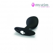 Черная пробка Mystim Rocking Vibe S с возможностью подключения к электростимулятору - 9,7 см. - MyStim - купить с доставкой в Стерлитамаке