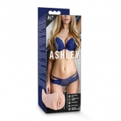 Телесный мастурбатор-вагина с вибропулей Ashley - Blush Novelties - в Стерлитамаке купить с доставкой