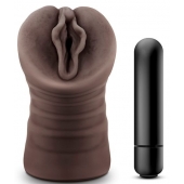 Коричневый мастурбатор-вагина Alexis - Blush Novelties - в Стерлитамаке купить с доставкой