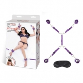 Фиолетовый набор фиксаций на кровати Classic Bedspreader - Lux Fetish - купить с доставкой в Стерлитамаке
