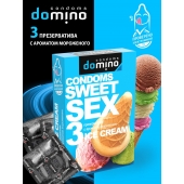 Презервативы для орального секса DOMINO Sweet Sex с ароматом мороженого - 3 шт. - Domino - купить с доставкой в Стерлитамаке