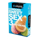 Презервативы для орального секса DOMINO Sweet Sex с ароматом мороженого - 3 шт. - Domino - купить с доставкой в Стерлитамаке