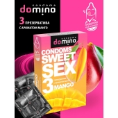 Презервативы для орального секса DOMINO Sweet Sex с ароматом манго - 3 шт. - Domino - купить с доставкой в Стерлитамаке