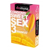 Презервативы для орального секса DOMINO Sweet Sex с ароматом манго - 3 шт. - Domino - купить с доставкой в Стерлитамаке
