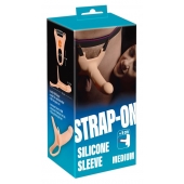 Силиконовый полый страпон на ремнях Silicone Strap-on - 16 см. - Orion - купить с доставкой в Стерлитамаке