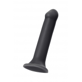 Черный фаллос на присоске Silicone Bendable Dildo XL - 20 см. - Strap-on-me - купить с доставкой в Стерлитамаке