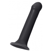 Черный фаллос на присоске Silicone Bendable Dildo XL - 20 см. - Strap-on-me - купить с доставкой в Стерлитамаке