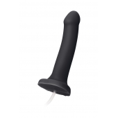 Черный фаллос с имитацией эякуляции Silicon Cum Dildo L - 19,6 см. - Strap-on-me - купить с доставкой в Стерлитамаке