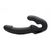 Черный безремневой страпон Urge Silicone Strap On с пультом ДУ - 24 см. - XR Brands - купить с доставкой в Стерлитамаке