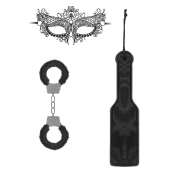 Черный игровой набор Introductory Bondage Kit №4 - Shots Media BV - купить с доставкой в Стерлитамаке