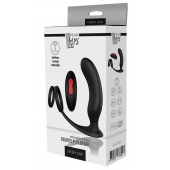 Черный массажер простаты REMOTE P-PLEASER - Dream Toys - в Стерлитамаке купить с доставкой