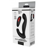 Черный вибромассажер простаты SWIRLING P-PLEASER - Dream Toys - в Стерлитамаке купить с доставкой