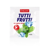 Пробник гель-смазки Tutti-frutti со вкусом мяты - 4 гр. - Биоритм - купить с доставкой в Стерлитамаке