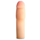 Телесная насадка-удлинитель на пенис PERFORMANCE 1.5INCH COCK XTENDER - 16 см. - Blush Novelties - в Стерлитамаке купить с доставкой