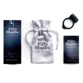 Темно-серое эрекционное кольцо Vibrating Love Ring с вибрацией - Fifty Shades of Grey - в Стерлитамаке купить с доставкой