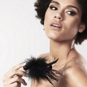 Черная перьевая кисточка POM POM FEATHER TICKLER - Bijoux Indiscrets - купить с доставкой в Стерлитамаке