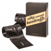 Черные ленты для связывания SILKY SENSUAL HANDCUFFS - Bijoux Indiscrets - купить с доставкой в Стерлитамаке