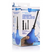Анальный душ с 3 насадками Premium One-way Valve Anal Douche Set - XR Brands - купить с доставкой в Стерлитамаке