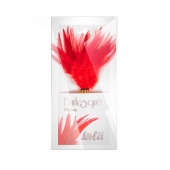 Красный перьевой тиклер Plume - 23 см. - Lola Lingerie - купить с доставкой в Стерлитамаке