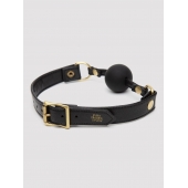 Черный кляп-шар Bound to You Faux Leather Ball Gag - Fifty Shades of Grey - купить с доставкой в Стерлитамаке