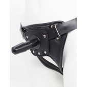 Черный пояс для насадок CLASS STRAP Restyling - LOVETOY (А-Полимер) - купить с доставкой в Стерлитамаке