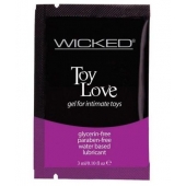 Лубрикант на водной основе для использования с игрушками WICKED Toy Love - 3 мл. - Wicked - купить с доставкой в Стерлитамаке