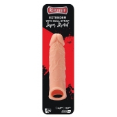 Телесная насадка EXTENDER WITH BALL STRAP 6.5 - 17 см. - Dream Toys - в Стерлитамаке купить с доставкой