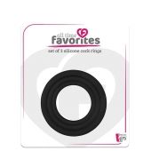 Набор из 3 эрекционных колец SILICONE COCKRINGS - Dream Toys - в Стерлитамаке купить с доставкой