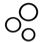 Набор из 3 эрекционных колец SILICONE COCKRINGS - Dream Toys - в Стерлитамаке купить с доставкой