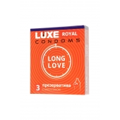 Презервативы с продлевающим эффектом LUXE Royal Long Love - 3 шт. - Luxe - купить с доставкой в Стерлитамаке