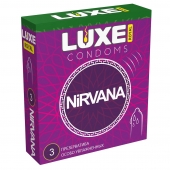 Презервативы с увеличенным количеством смазки LUXE Royal Nirvana - 3 шт. - Luxe - купить с доставкой в Стерлитамаке