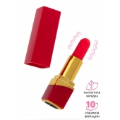 Красный вибратор-помада Pansies - 9 см. - ToyFa в Стерлитамаке Красный вибратор-помада Pansies - 9 см. - ToyFa